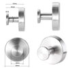 Stainless Steel Suction Cup Hooks - No-Drill Towel Holder