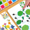 Kids Finger Paint Art Set with Stencils