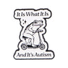 Cute Frog Enamel Pin with Sarcastic Quote