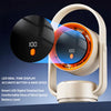 Portable USB Desk Fan with Oscillation and Digital Display