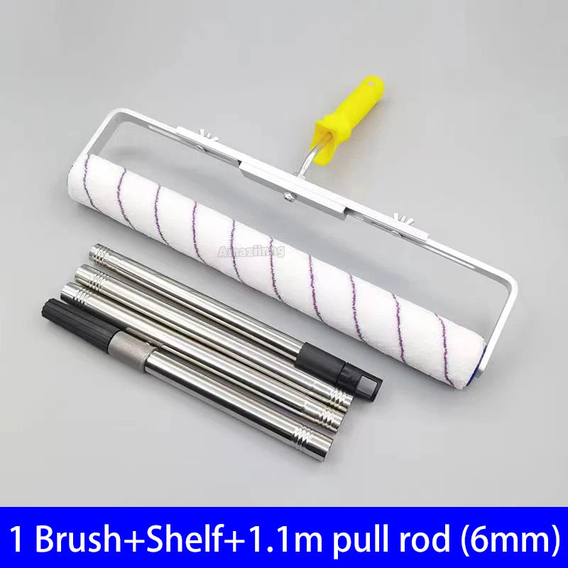 A set of paint rollers, a shelf, and a 1.1m pull rod with a 6mm diameter rod.