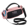 Pink JBL Charge 6 protective case set with hard EVA shell and silicone cover featuring a black strap.