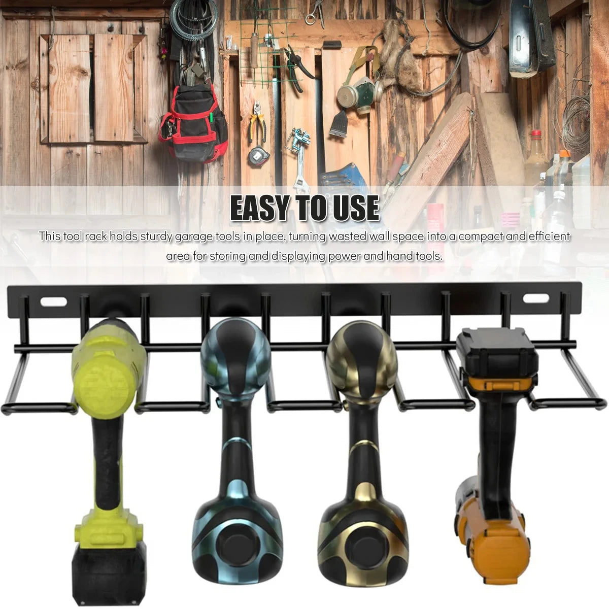 Étagère Murale pour Outils Résistants pour l'Organisation de l'Atelier