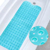 Extra Long Non-Slip Bathtub Mat with Suction Cups & Drain Holes