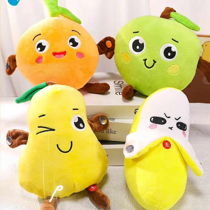 Musical Fruit Plush Toy with Beat Detection and Recording