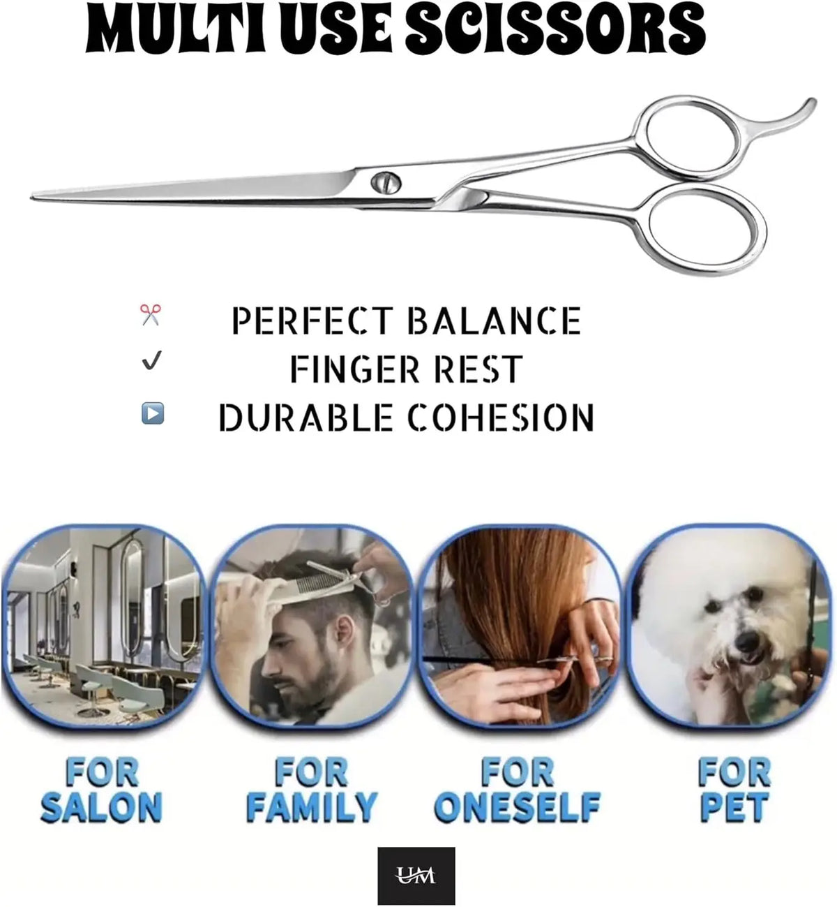 Professional Stainless Steel Hair Cutting Scissors