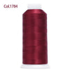 80-Color Polyester Embroidery Thread Set with Large 4000m Spools