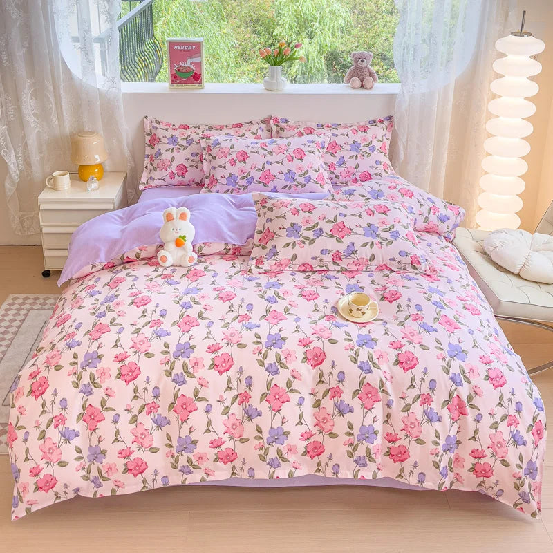 Brushed Polyester Duvet Cover with Matching Pillowcases