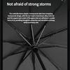 A black umbrella with a honeycomb style frame is shown against a dark background.