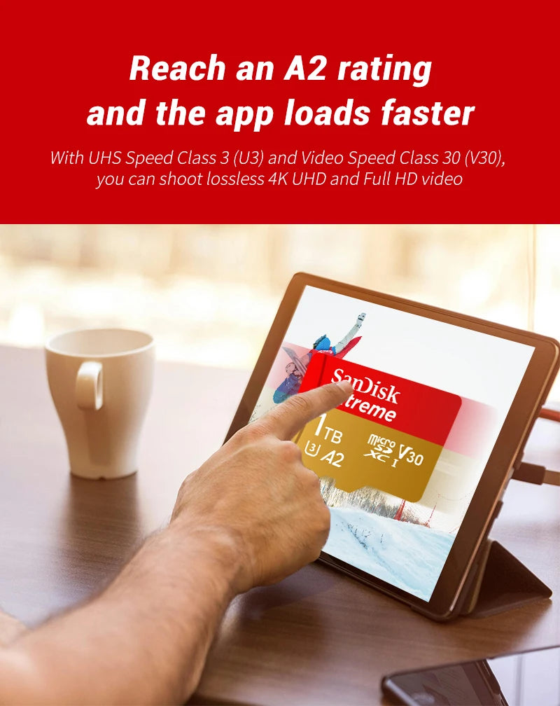 SanDisk Extreme microSDXC Card – U3 V30 High-Speed Storage (64GB–1TB)
