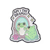 Cute Frog Enamel Pin with Sarcastic Quote