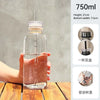 Elegant Glass Tumbler with Straw