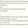 Foldable Car Windshield Sun Shade Umbrella