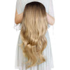 24-Inch Wavy Half Wig with Secure Clips