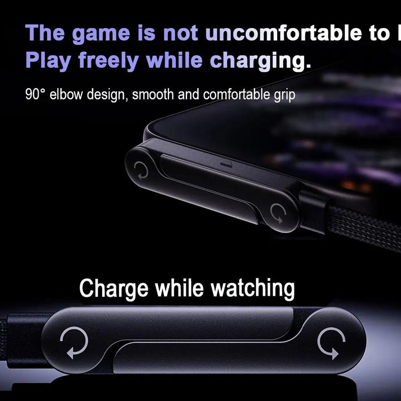 Foldable Phone Stand with Integrated Fast-Charging Cable