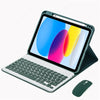 Bluetooth Keyboard Case for iPad with Detachable Keyboard & Pencil Holder