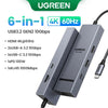 6-in-1 USB-C Hub with 4K HDMI, 10Gbps Data, and 100W Charging