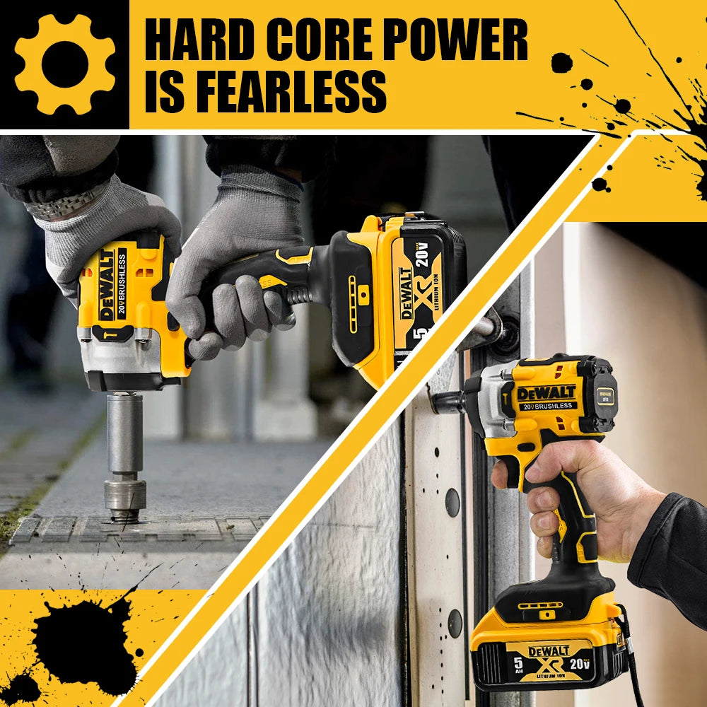 Brushless Cordless Impact Wrench with LED Light