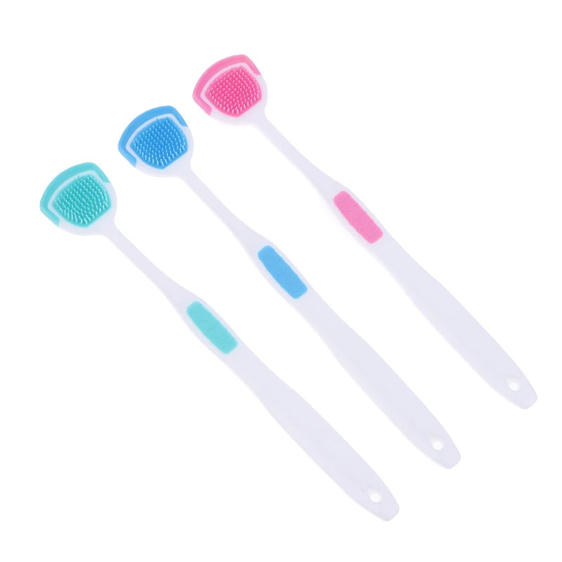 Soft Silicone Tongue Cleaner Set for Fresh Breath