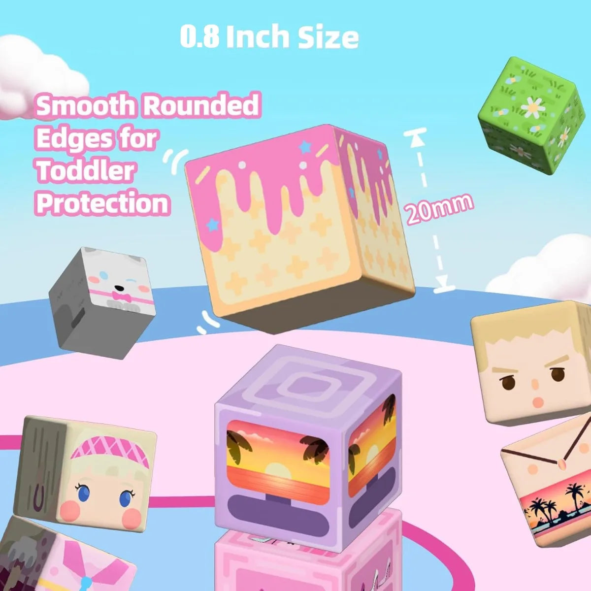 Magnetic Building Blocks Castle & Villa Set