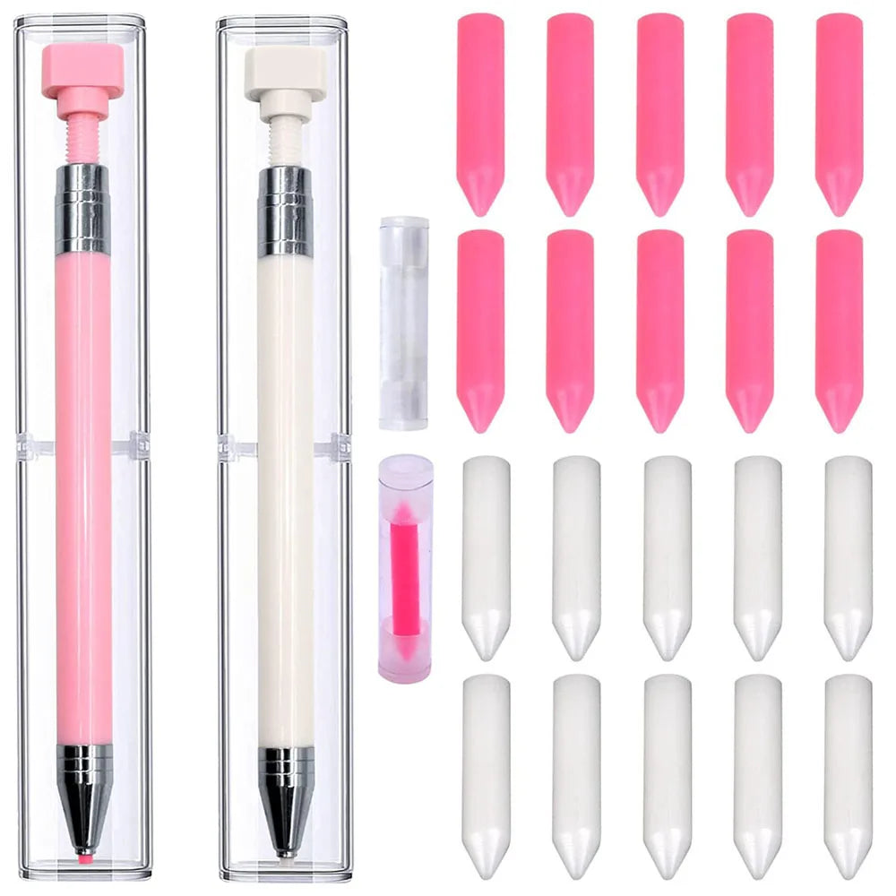 Diamond Painting Pen Kit with Refillable Wax Cores
