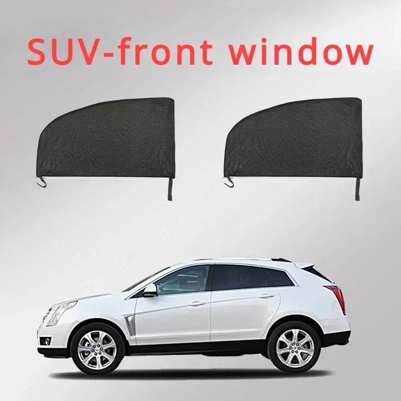 Car Side Window Mesh Sunshade Set – UV Protection & Heat Reduction