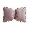 Velvet Bow Accent Pillow Cover