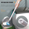 Wall-Mounted Disposable Toilet Brush Set with Refill Heads