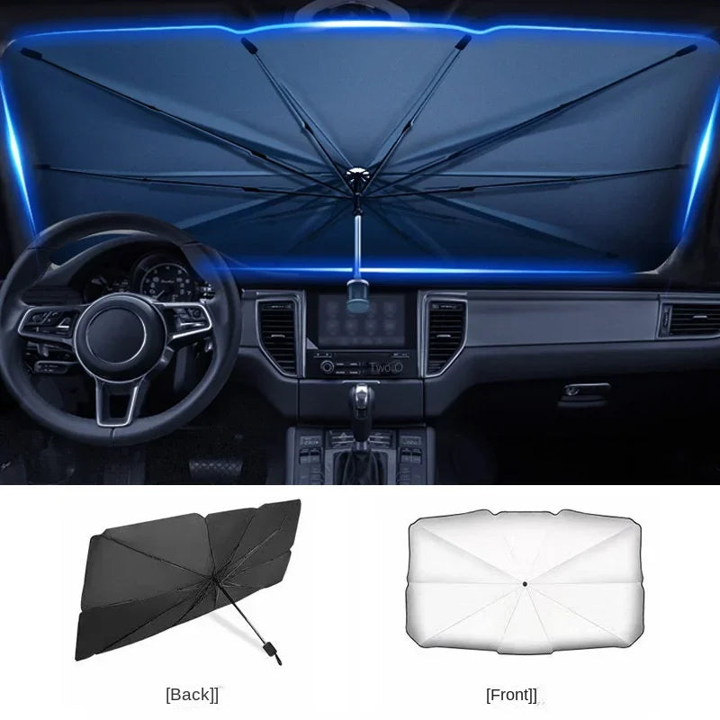 Pare-soleil automobile pliable pour protection du pare-brise