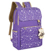 3-Piece Canvas Backpack Set for School
