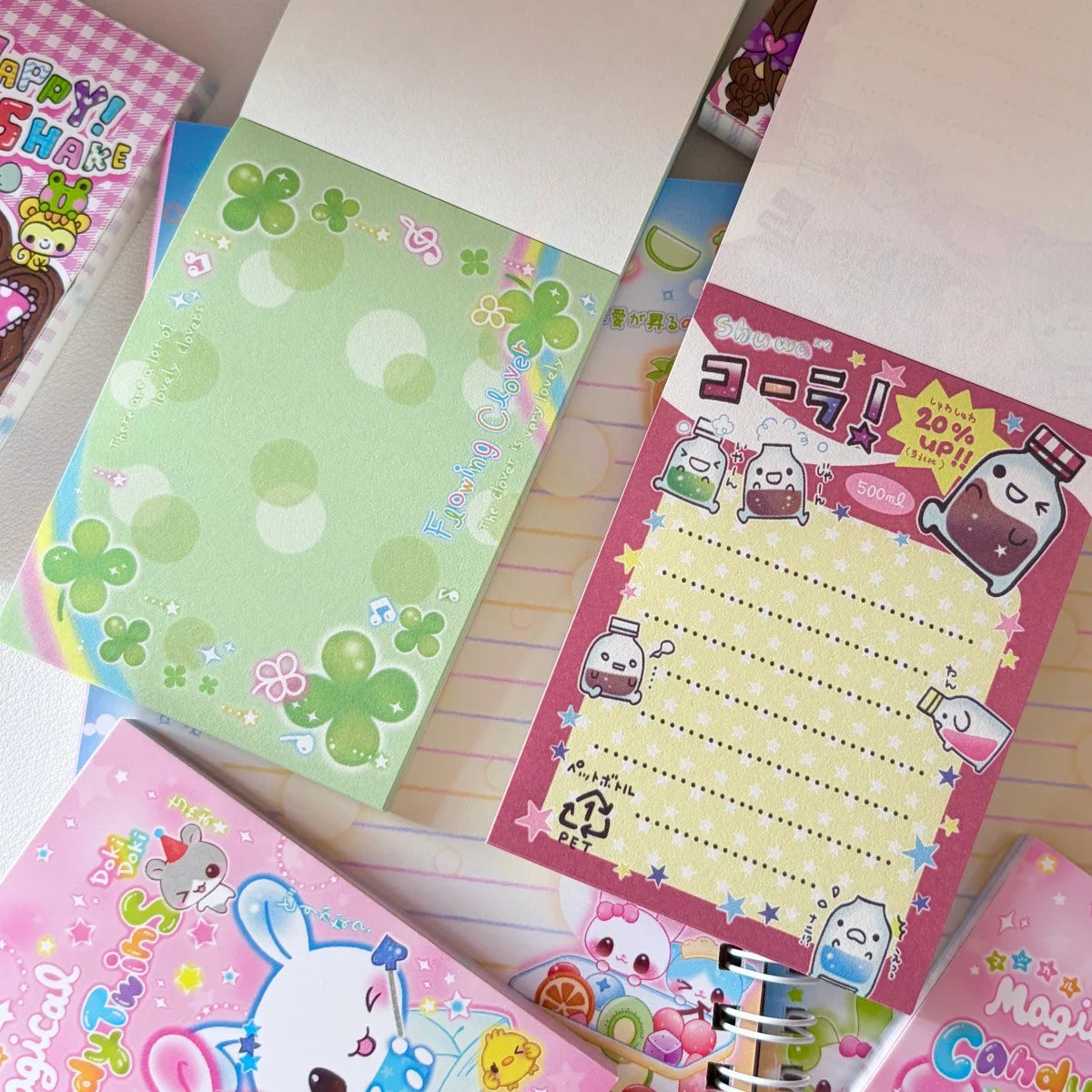 Vintage Japanese Showa Style Memo Pads – 70 Sheets Each