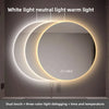 Miroir de Salle de Bains Rond à LED avec Contrôle Tactile Anti-Buée