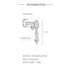 925 Sterling Silver Moissanite Bowknot Stud Earrings