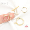 14K Gold Filled Toggle Clasp Set for Jewelry Making