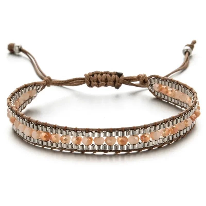 Bohemian Crystal Beaded Bracelet