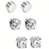 Crystal Magnetic Stud Earrings