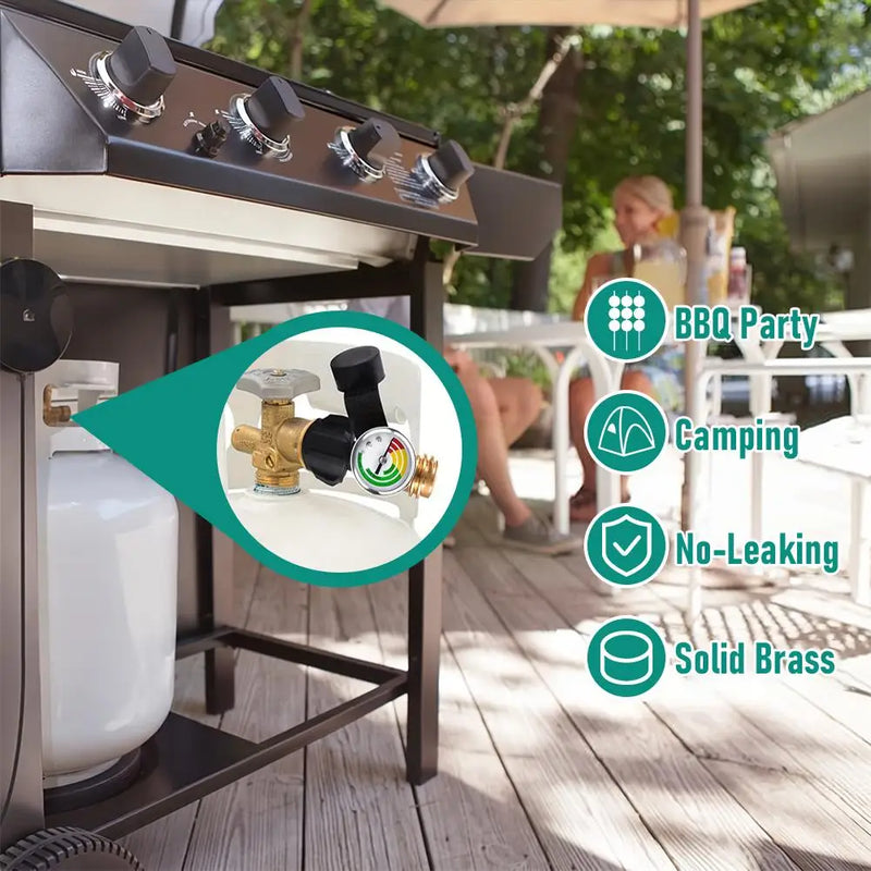 Manomètre à propane universel avec adaptateur QCC1