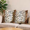 Leopard Print Throw Pillow Covers (Set of 2)