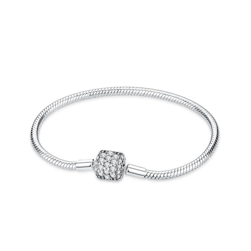 925 Sterling Silver Heart Charm Bracelet
