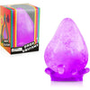 Lila Stressball-Produkt in farbenfrohter Box auf weißem Hintergrund.