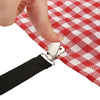 Adjustable Bed Sheet Holder Straps with Non-Slip Clips
