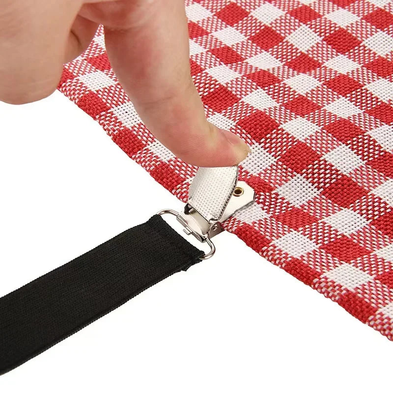 Adjustable Bed Sheet Holder Straps with Non-Slip Clips