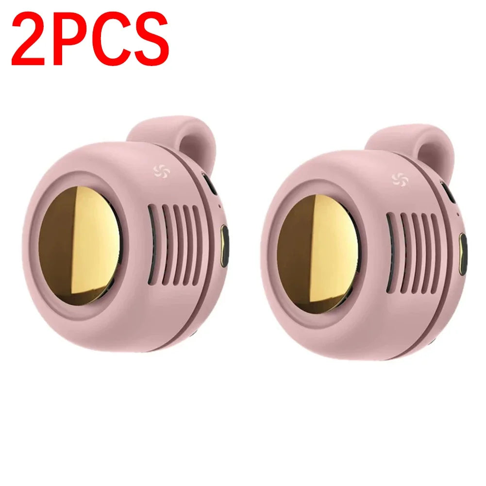 Portable Clip-On Mini Bladeless Fan with 3 Speeds