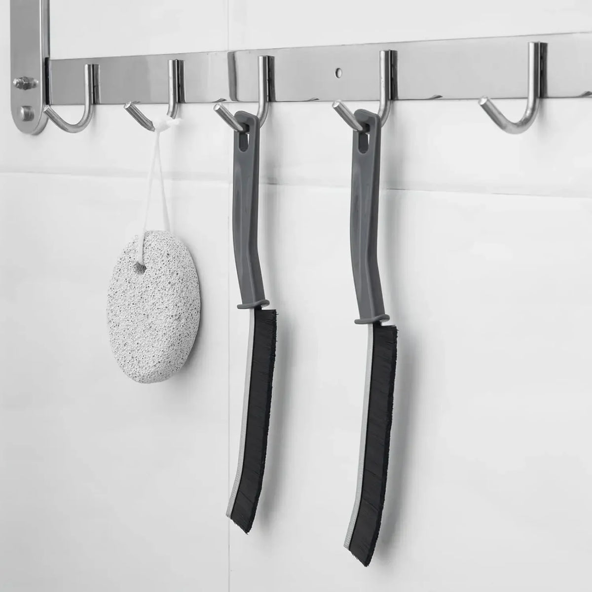 Hard-Bristled Crevice Cleaning Brush for Tight Spaces and Grout