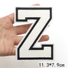 Large White Letter Patch for DIY Clothing Customization