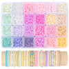 24-Color Glass Seed Beads Kit for Jewelry Making