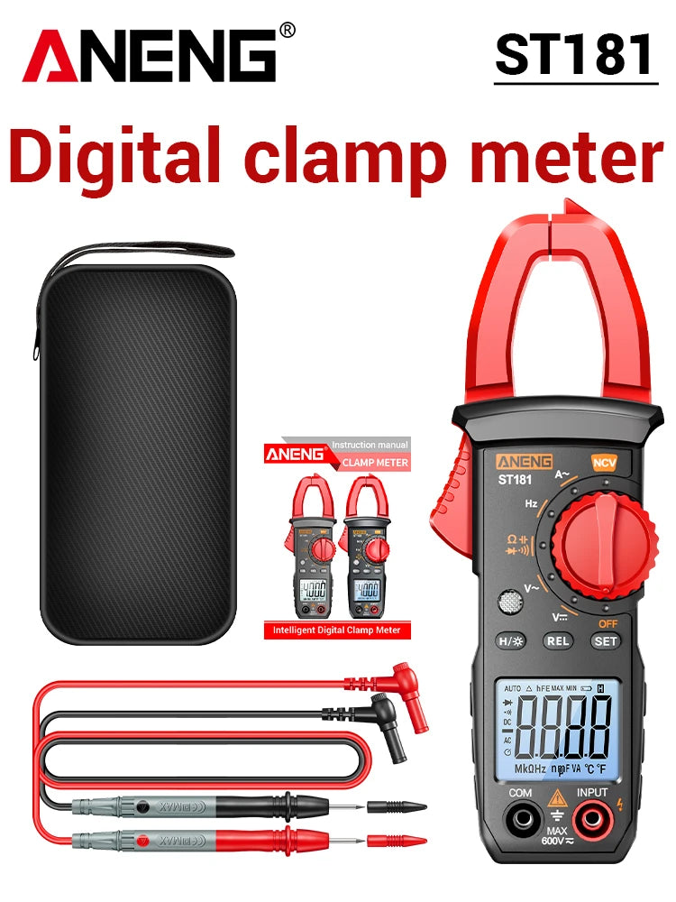 Digital Clamp Meter and Voltage Tester Kit