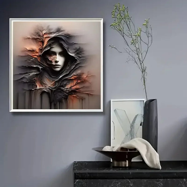 Abstract Tree & Woman 5D Diamond Painting Kit