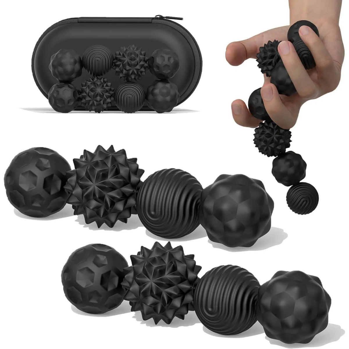 Silicone Magnetic Fidget Balls for Stress Relief and Focus