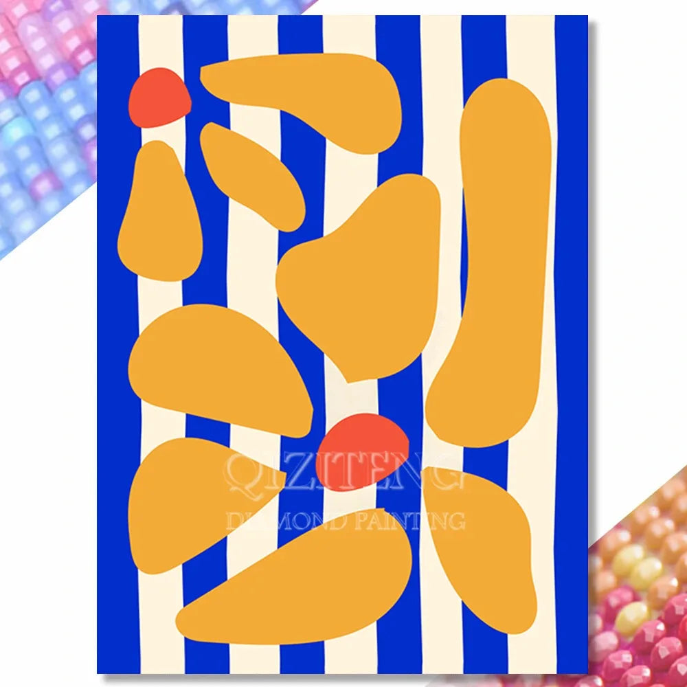 Modern Diamond Painting Kits - Fruit, Floral, and Abstract Designs